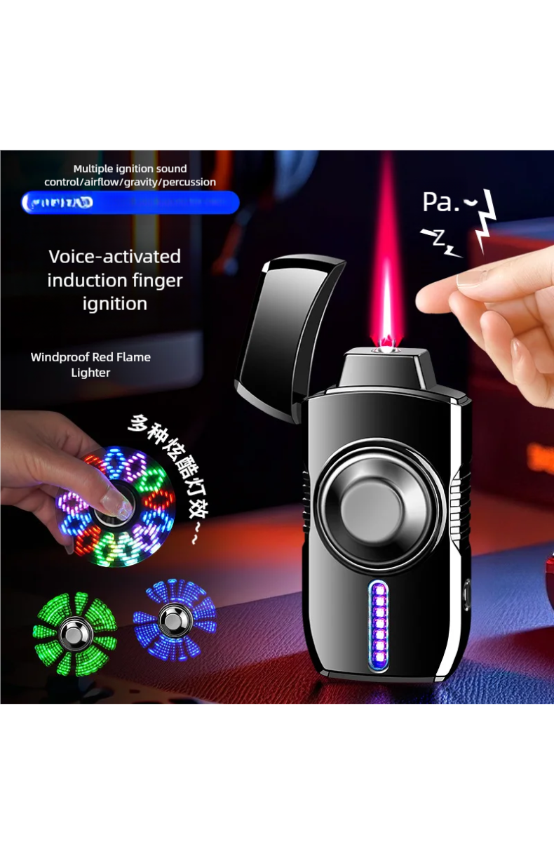 Cool Electronics Gadgets For Men - Newest LED Light Fidget Spinner Lighter