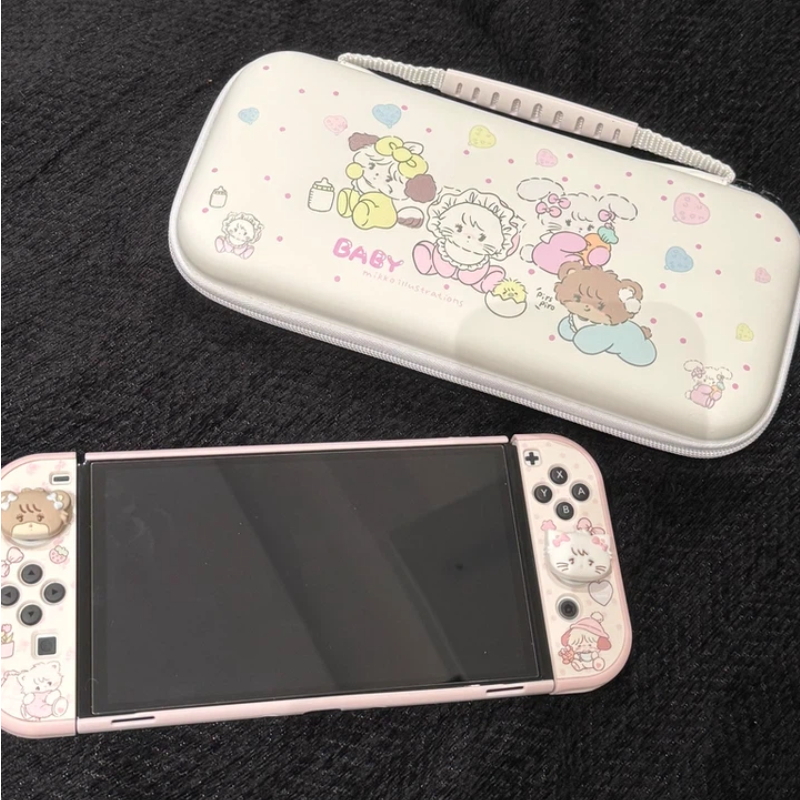 Handheld Game Console - Cute Cartoon Portable Storage Bag For