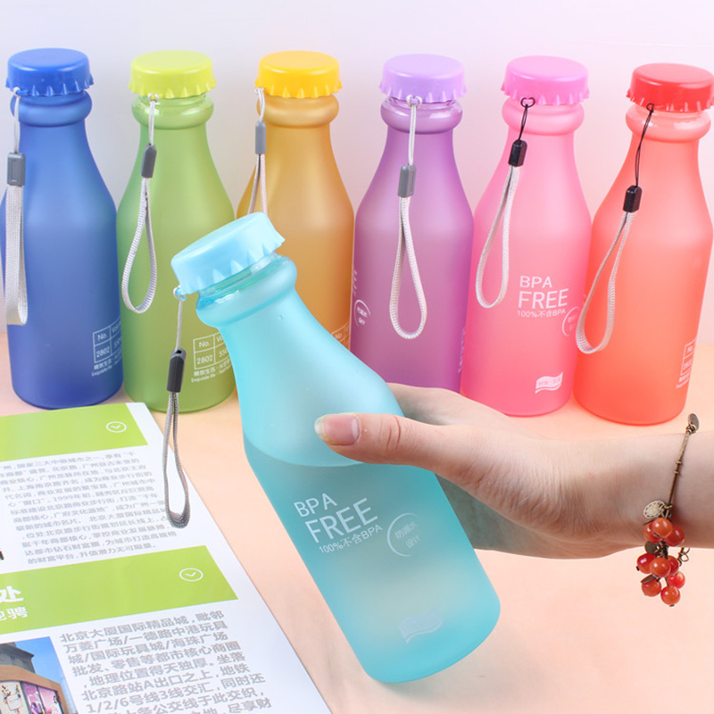Smart Water Bottle Tracker - 550ml Plastic Water Bottle for Drinking