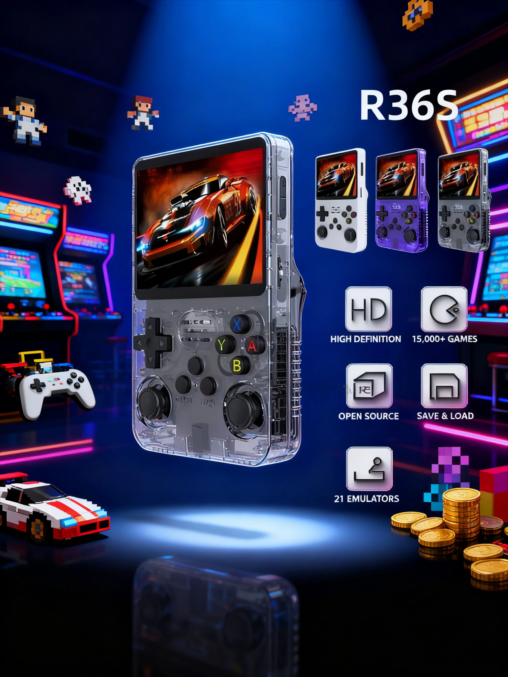 128G R36S Retro Handheld Video - Handheld Game Console avis et prix