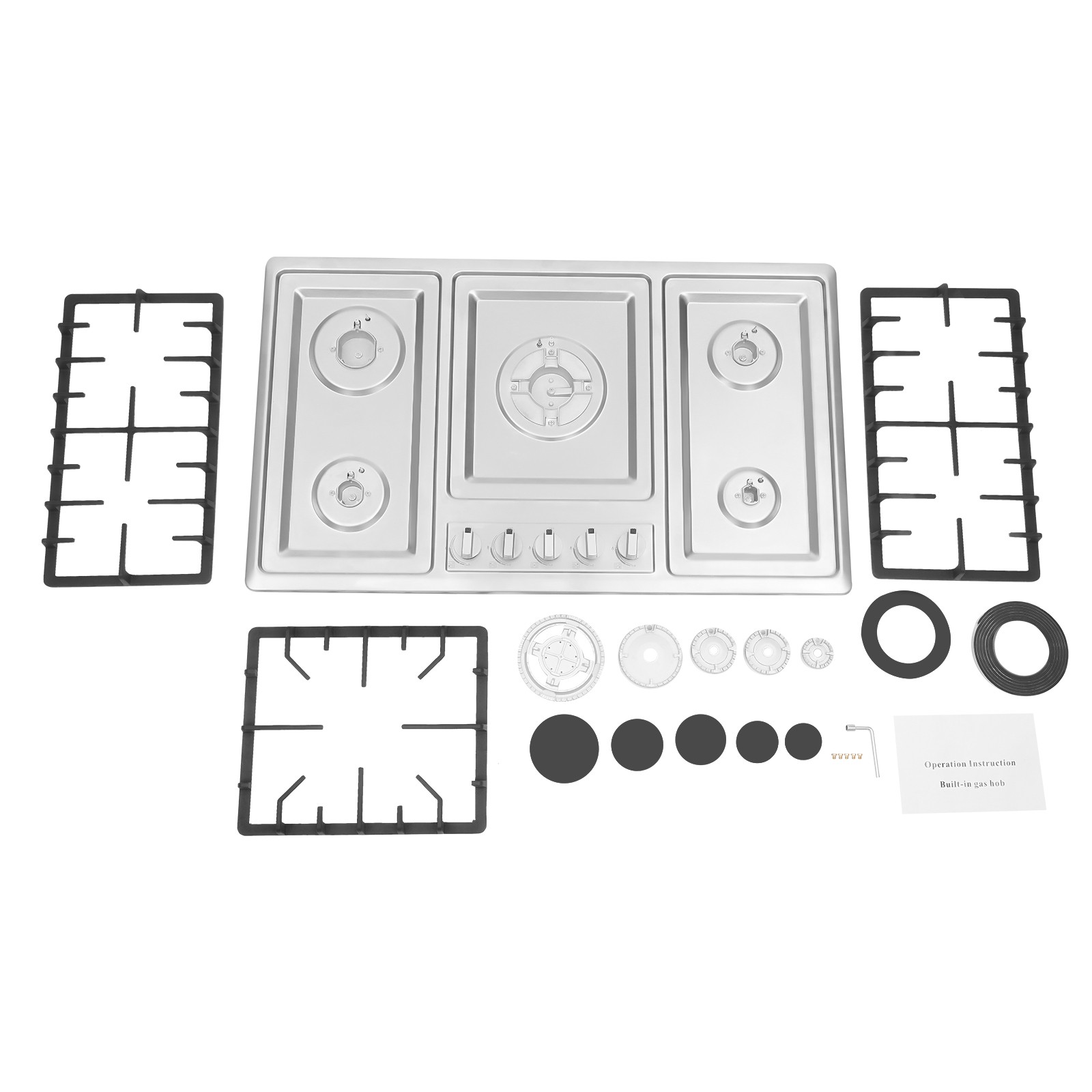 5-Burner Gas Cooktop with Flam - Electronics For Home avis et prix