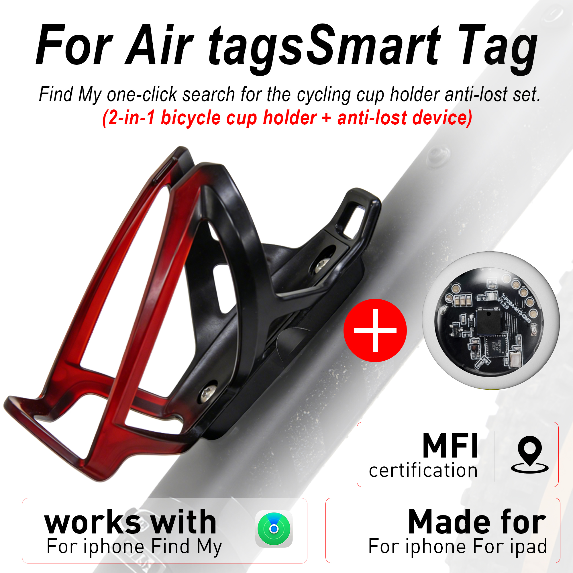 Mini Smart Tracker + Bicycle W - Smart Water Bottle Tracker avis et prix