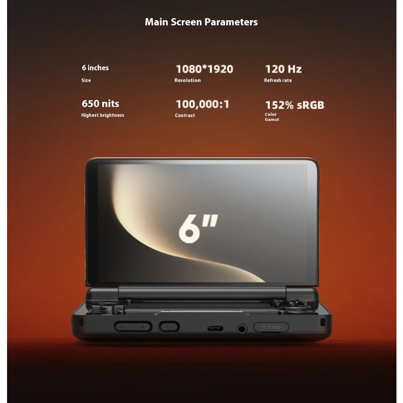 6inch 1080P 120Hz AMOLED Scree - Handheld Game Console avis et prix