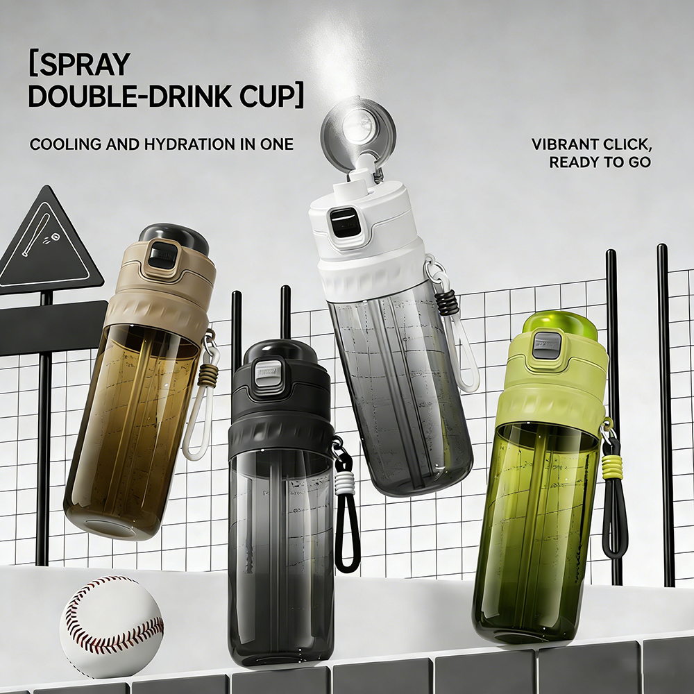 750ML Portable Mist Spray Wate - Smart Water Bottle Tracker avis et prix