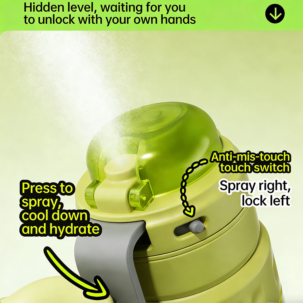 750ML Portable Mist Spray Wate - Smart Water Bottle Tracker avis et prix