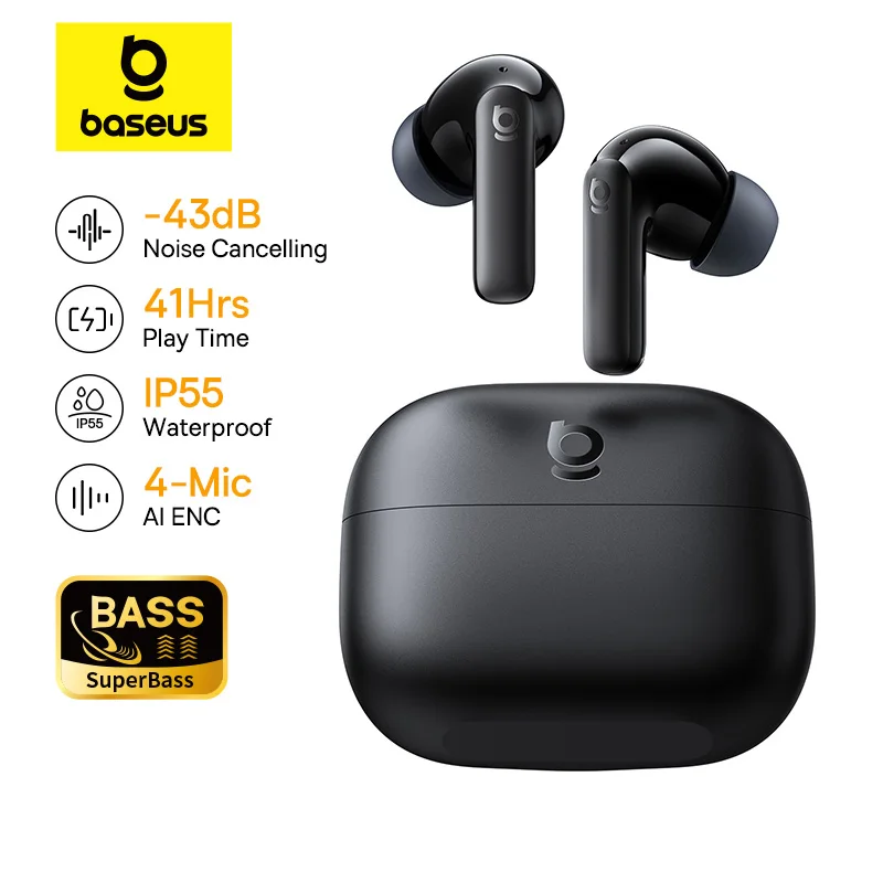 Baseus Bass EP10/BP1 NC -43dB  - Earbuds Anc Wireless avis et prix