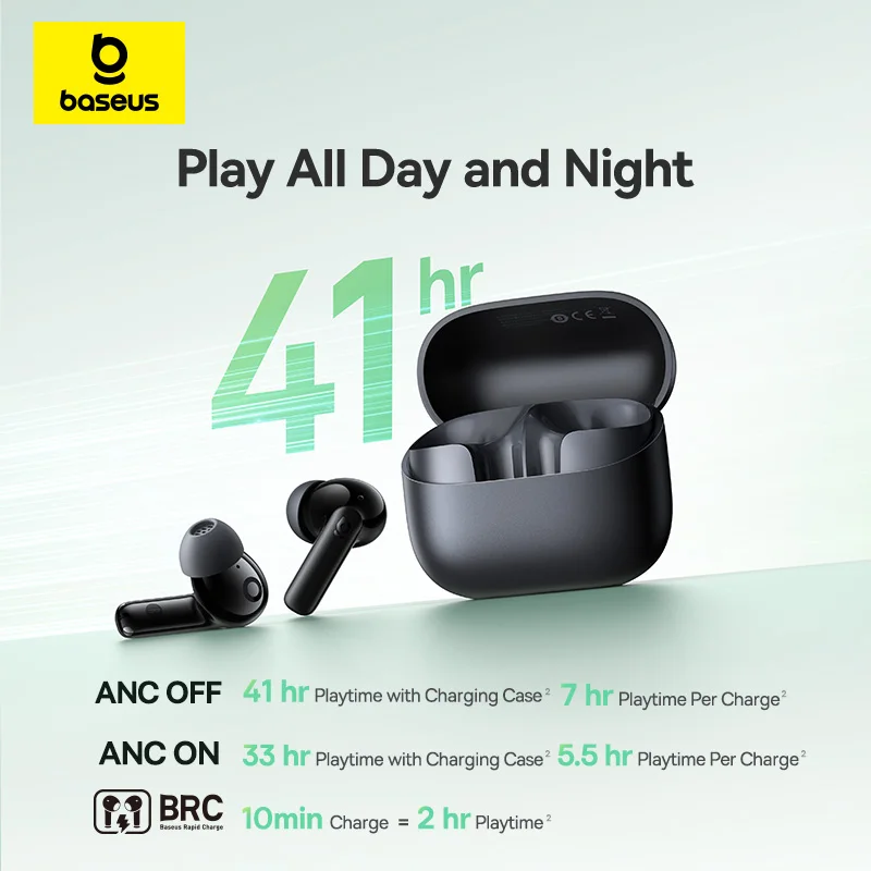 Baseus Bass EP10/BP1 NC -43dB  - Earbuds Anc Wireless avis et prix
