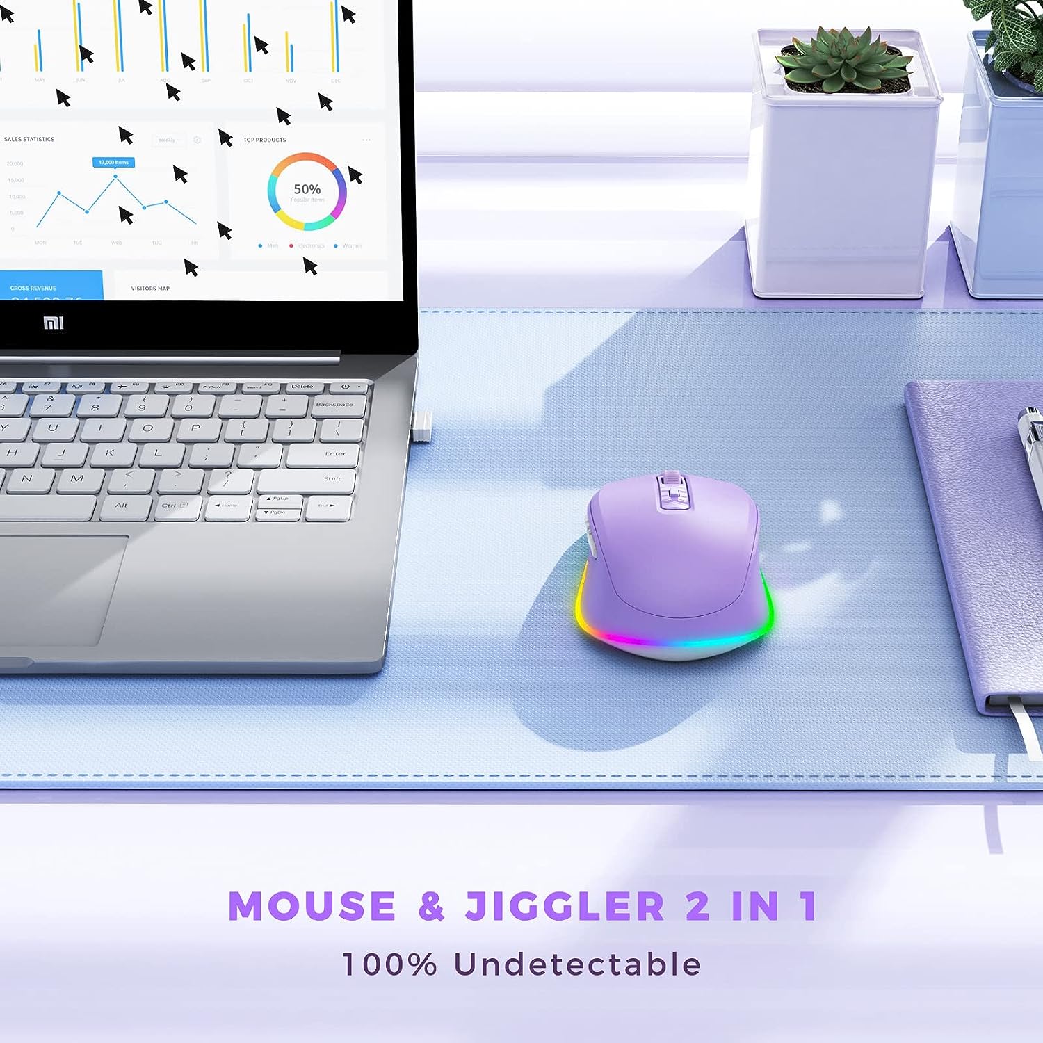Wireless Mouse Jiggler LED Rec - Auto Mouse Mover avis et prix